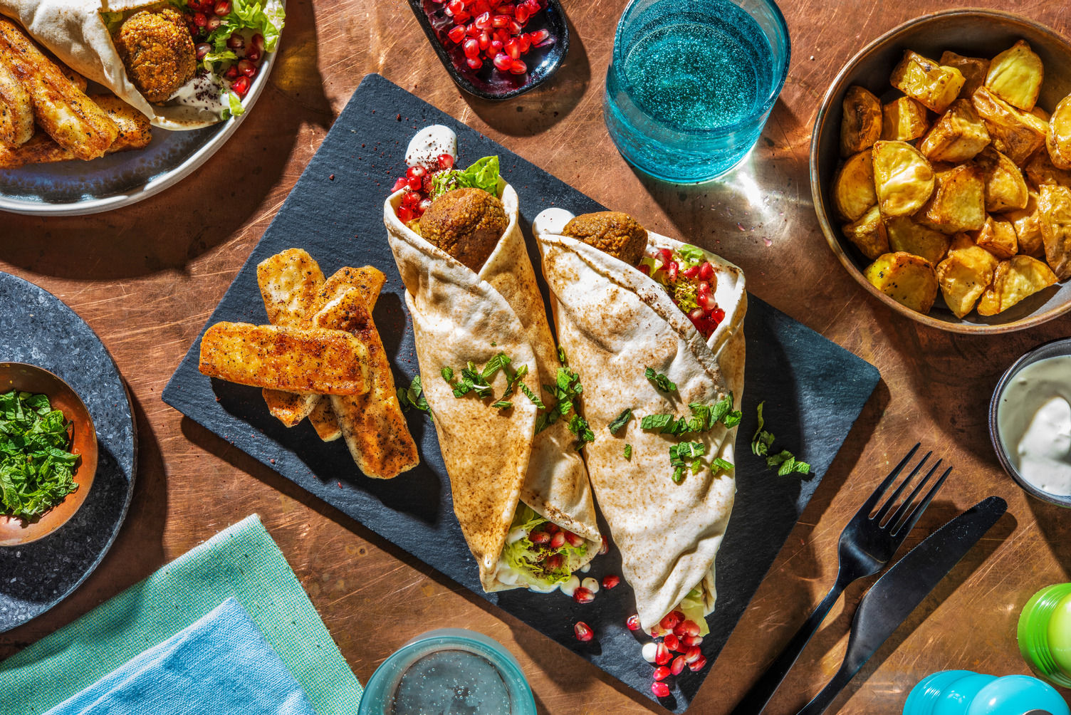 Chermoula Falafel Flatbreads Recipe | HelloFresh