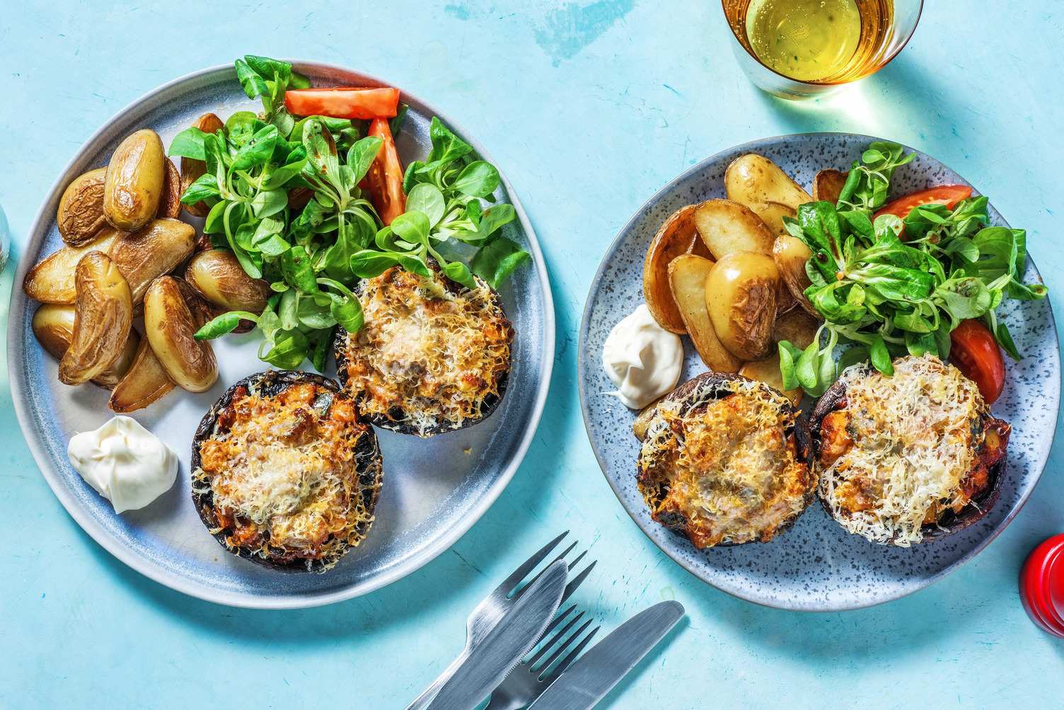 Portobellos farcis façon pizza Recette HelloFresh