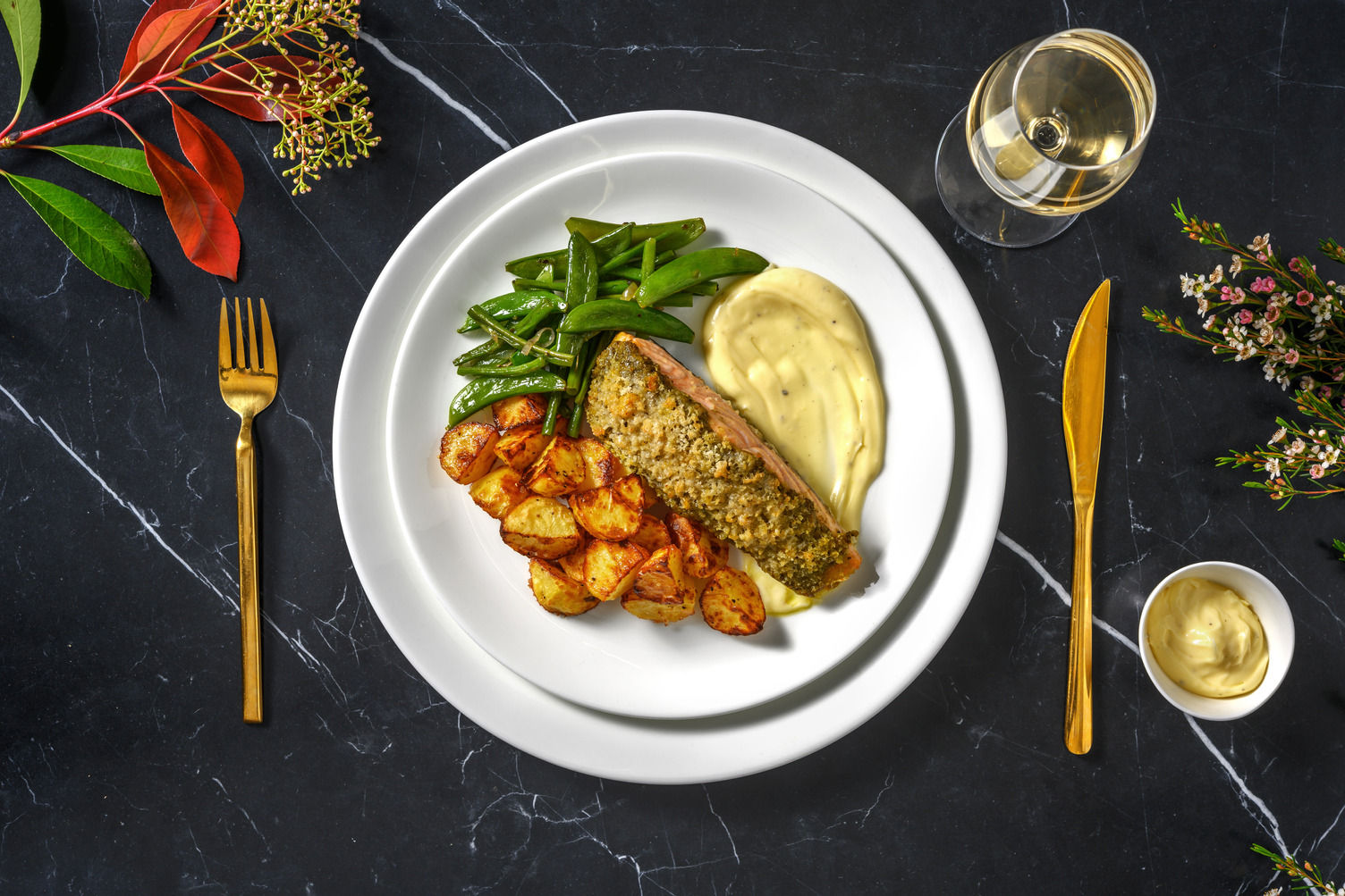 Pesto Crusted Salmon and Lemon Aioli Recipe HelloFresh