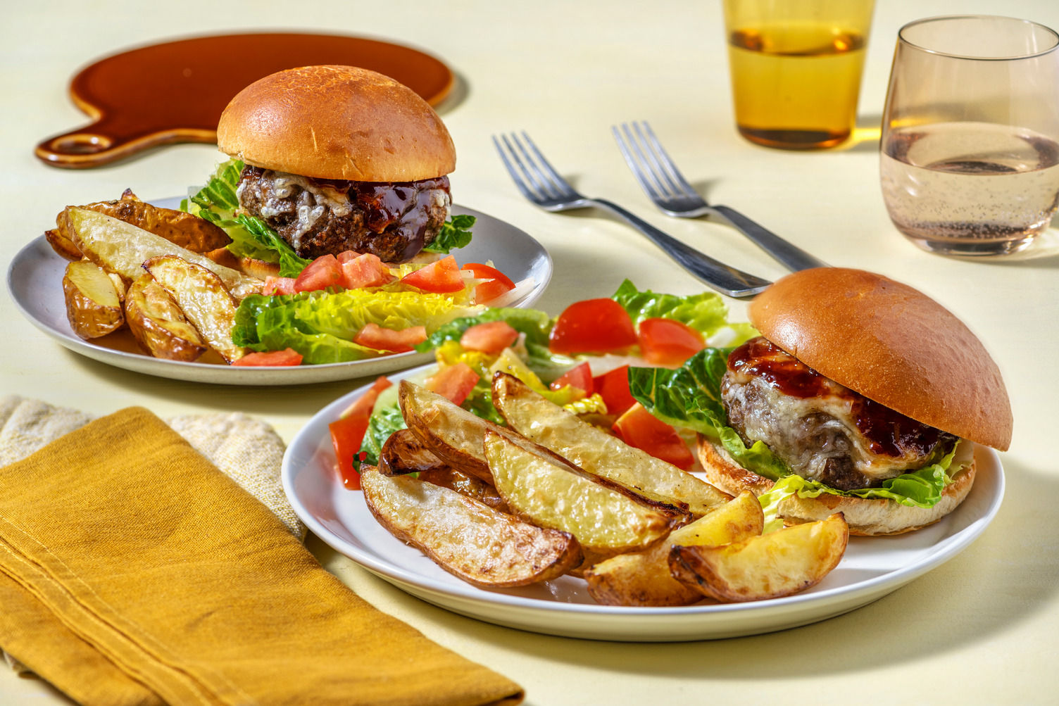 BBQ Veggie Cheese Burger Recipe HelloFresh