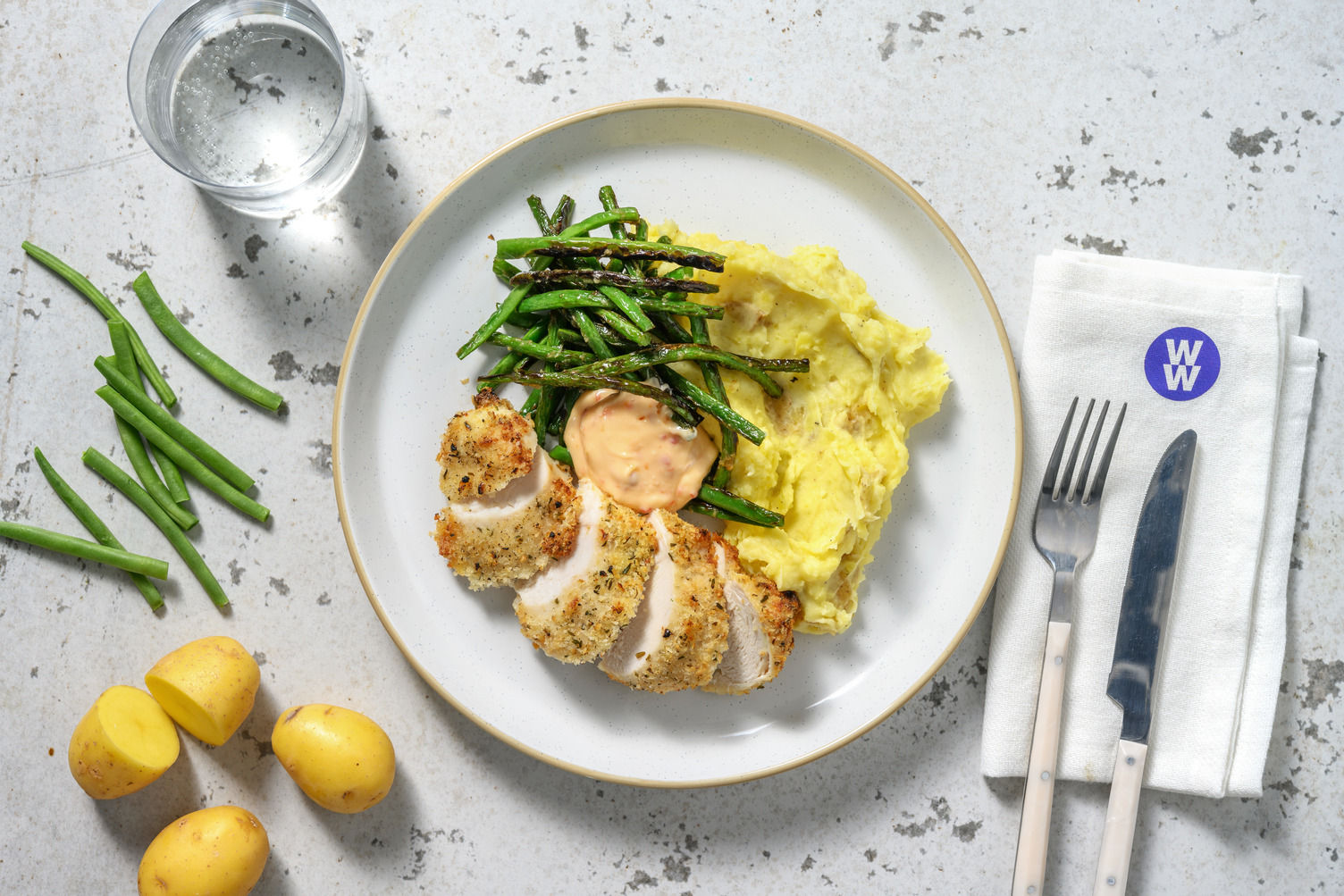 Oregano Crumbed Chicken and Lemon Butter Sauce Recipe HelloFresh