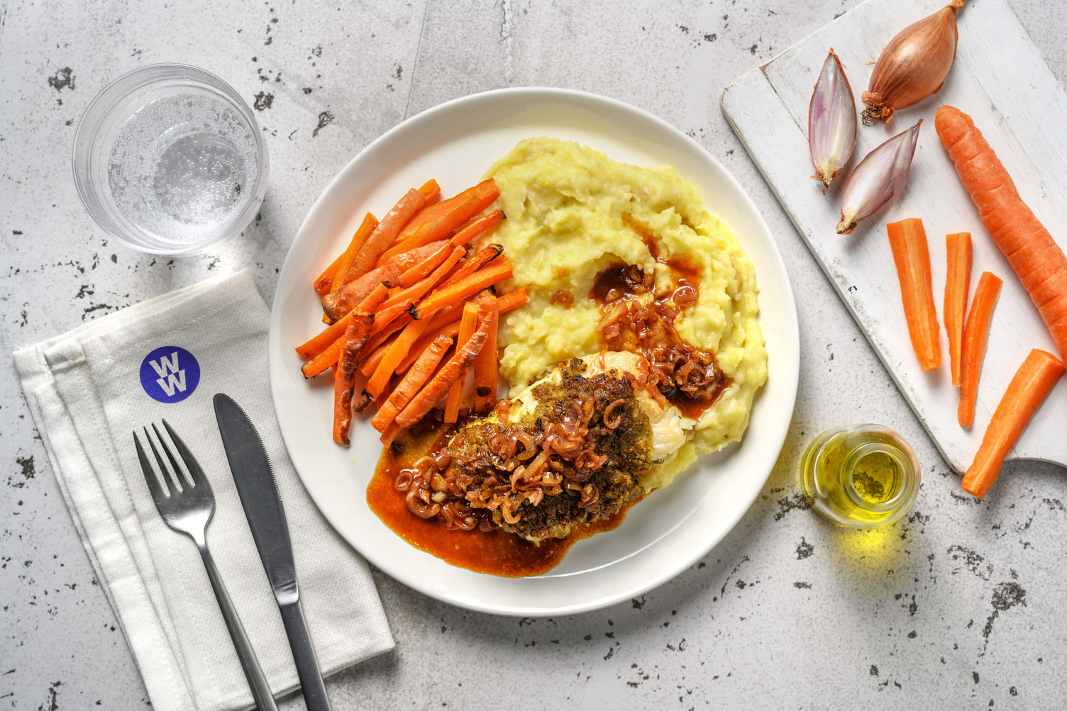 Pesto Crusted Cod and Mashed Potato Recipe | HelloFresh