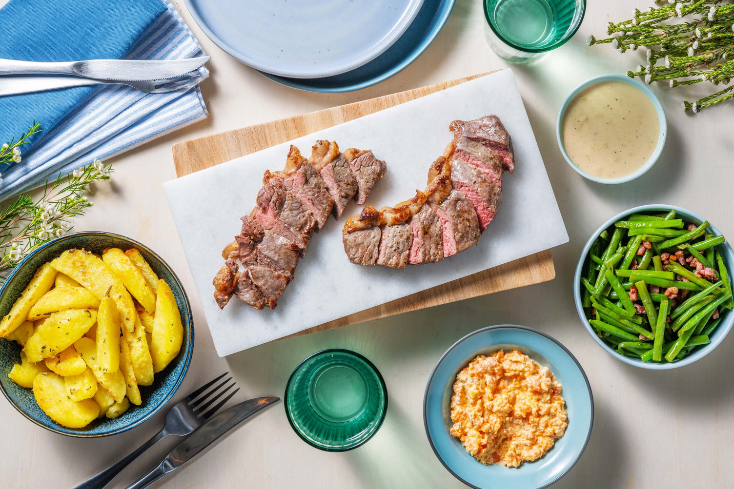 Entrecote Met Zwarte Pepersaus Recept Hellofresh