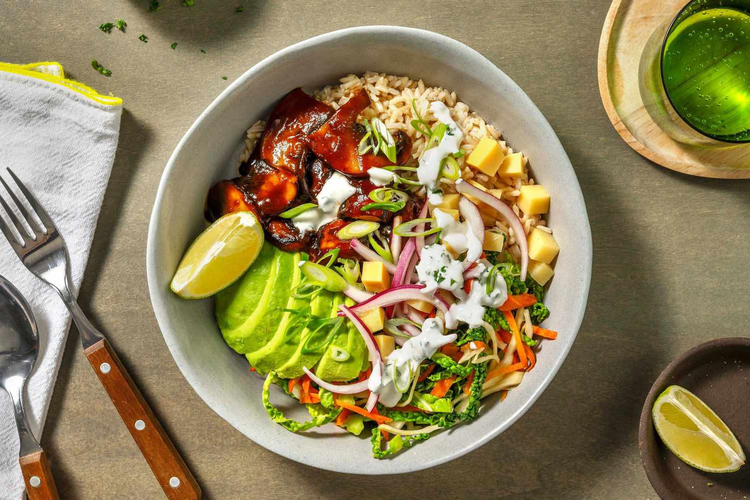 BBQstekt portobello Recept HelloFresh