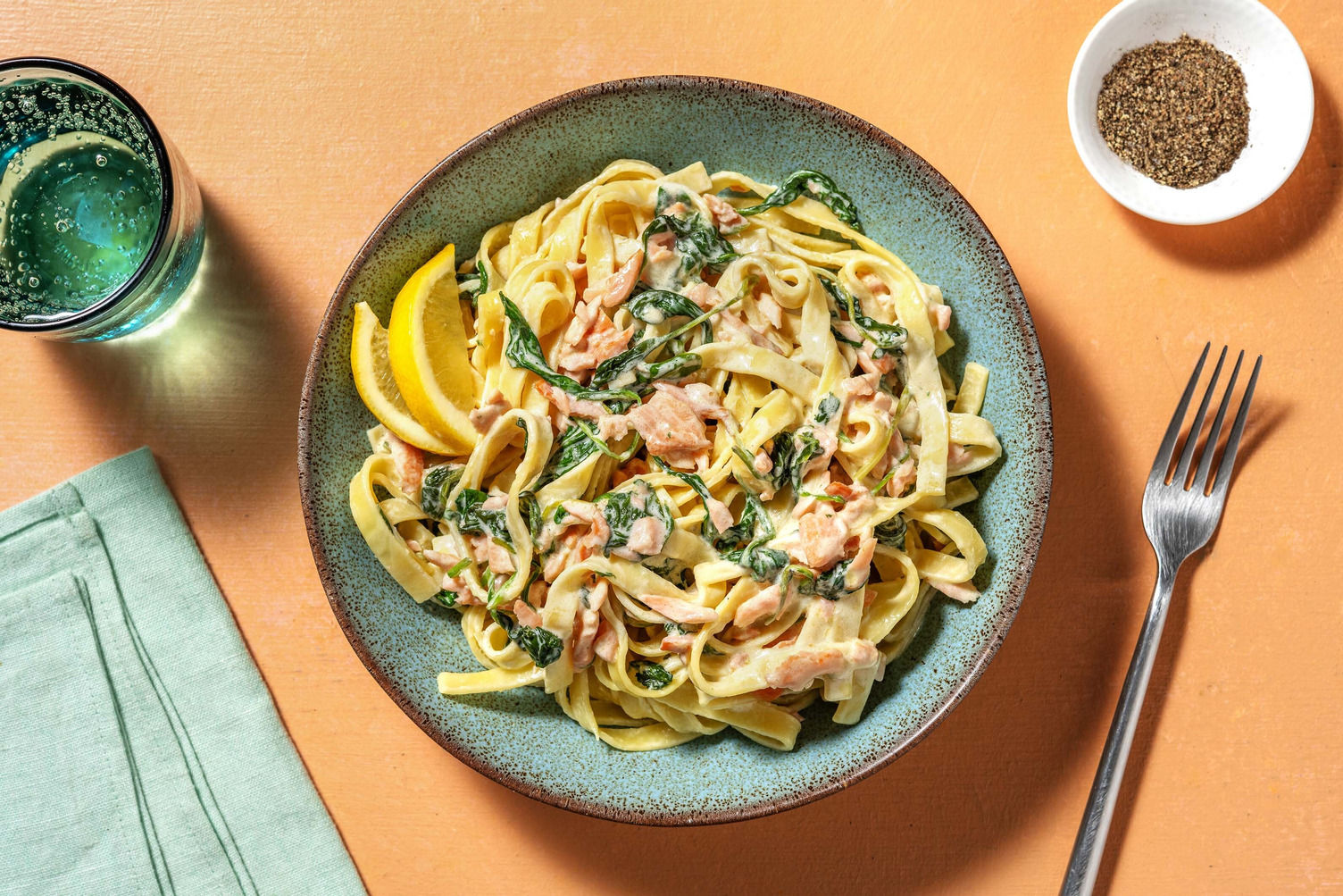 Verse tagliatelle met gerookte zalm Recept HelloFresh
