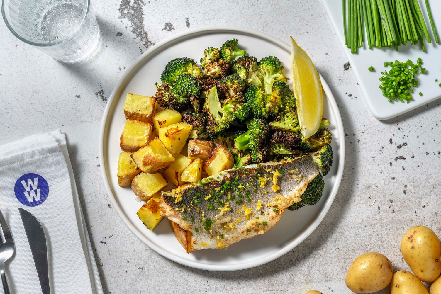 Lemon and Herb Sea Bass in Garlic Butter Recipe HelloFresh