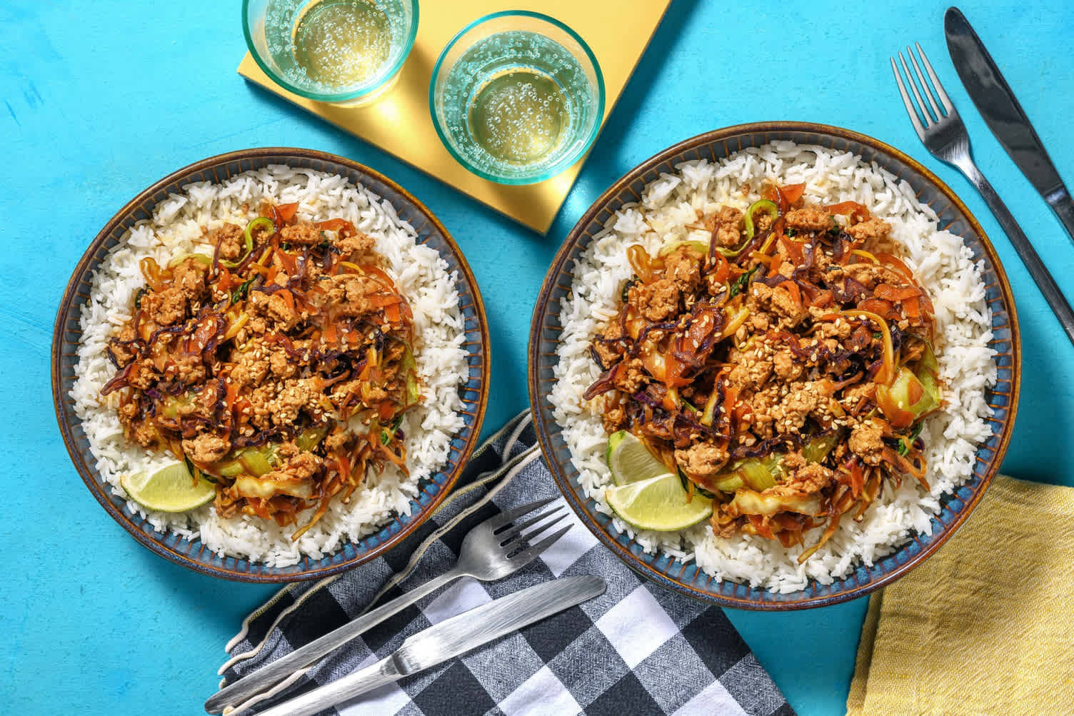 Honey and Toasted Sesame Pork Rice Bowl Recipe HelloFresh
