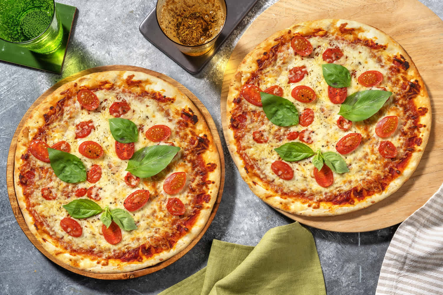 Pizza Margherita deluxe Double portion Recette HelloFresh