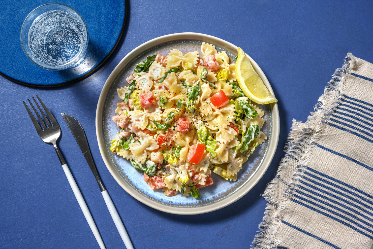 Salade De Farfalle Au Lard Sauce Ciboulette Recette HelloFresh