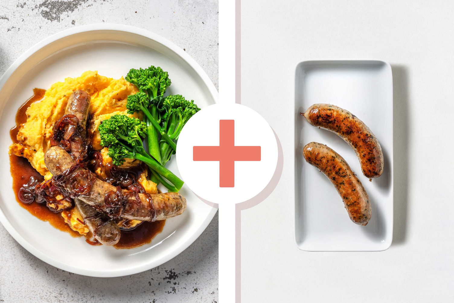 Double Honey Mustard Sausages and Red Onion Gravy Recipe HelloFresh