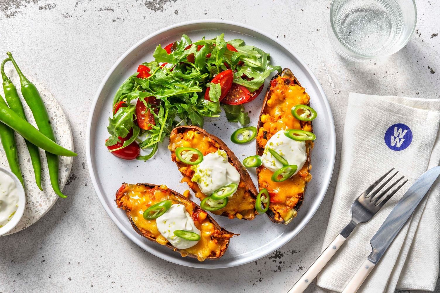 Cheesy Mexican Style Stuffed Sweet Potato Recipe HelloFresh