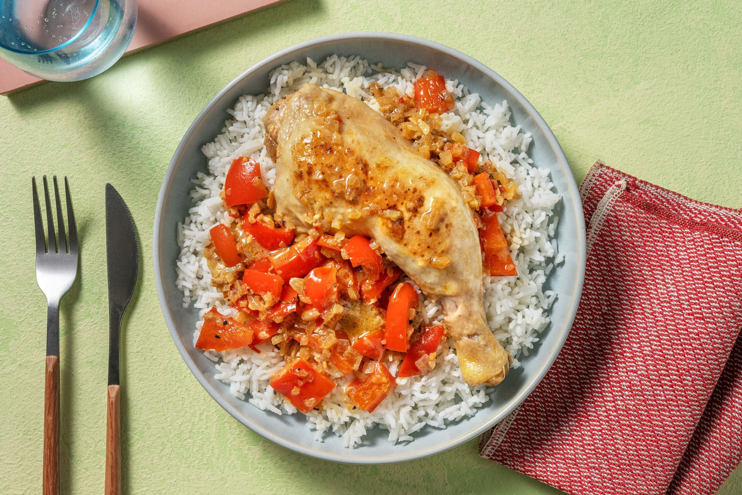 Poulet façon Yassa & riz aux tomates séchées Recette HelloFresh