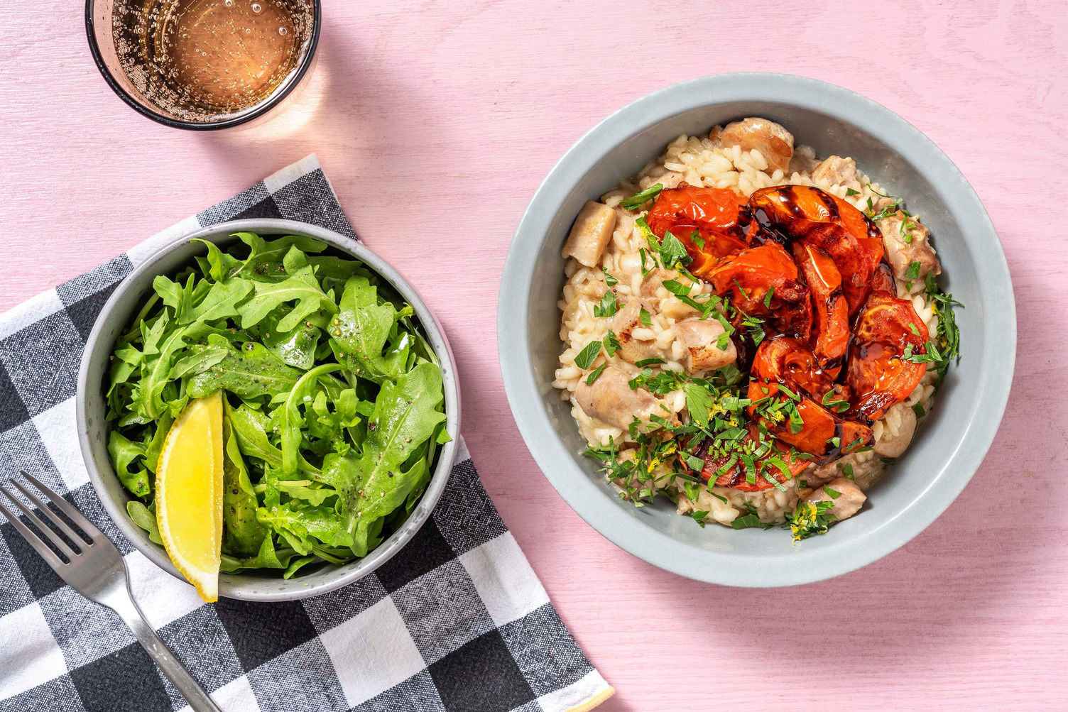 Chicken and Roasted Tomato Risotto Recipe HelloFresh
