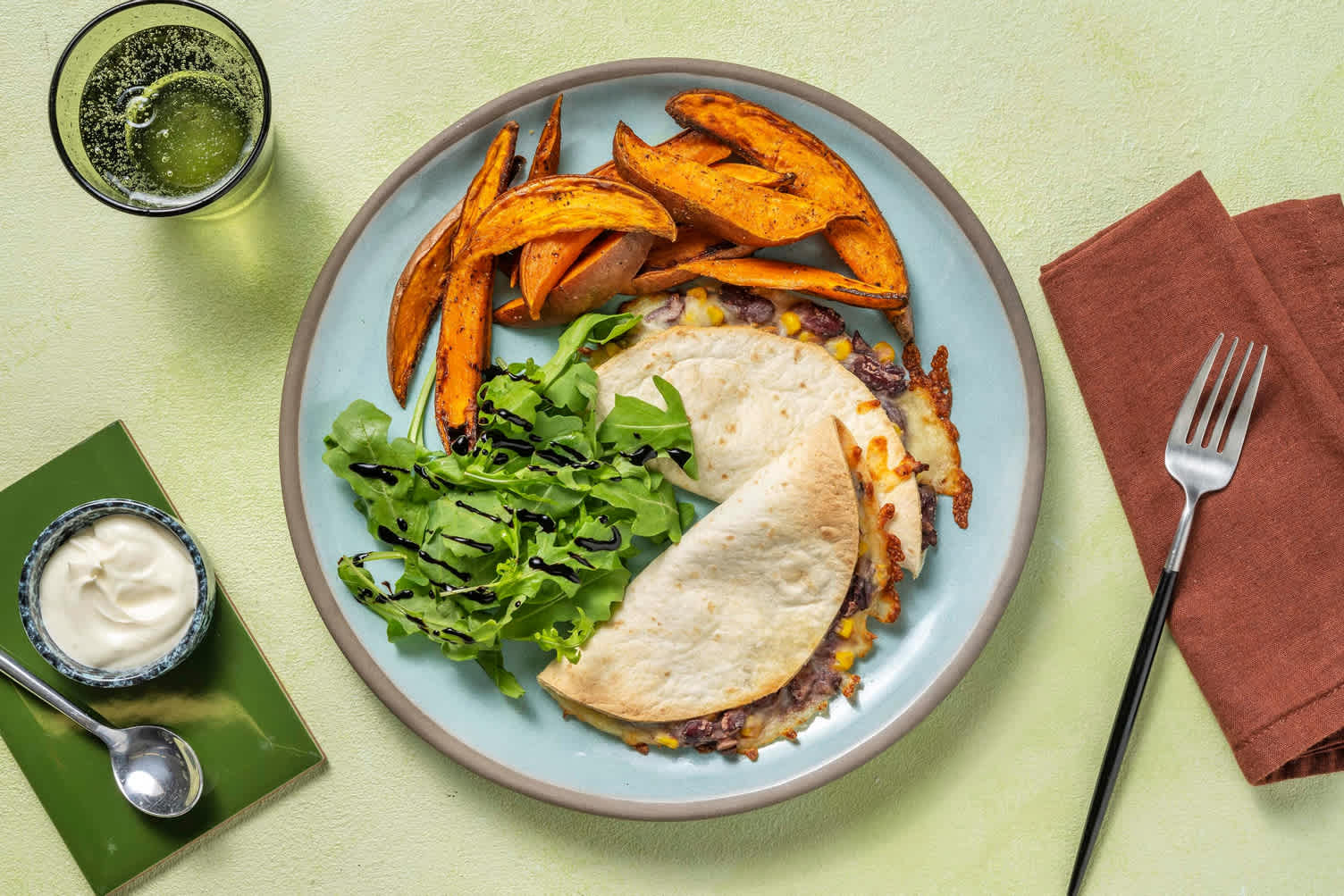 Cheesy Bean Quesadillas Recipe HelloFresh