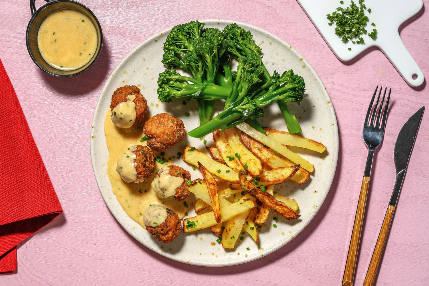 Pork Meatballs in Creamy Chive Sauce Recipe HelloFresh