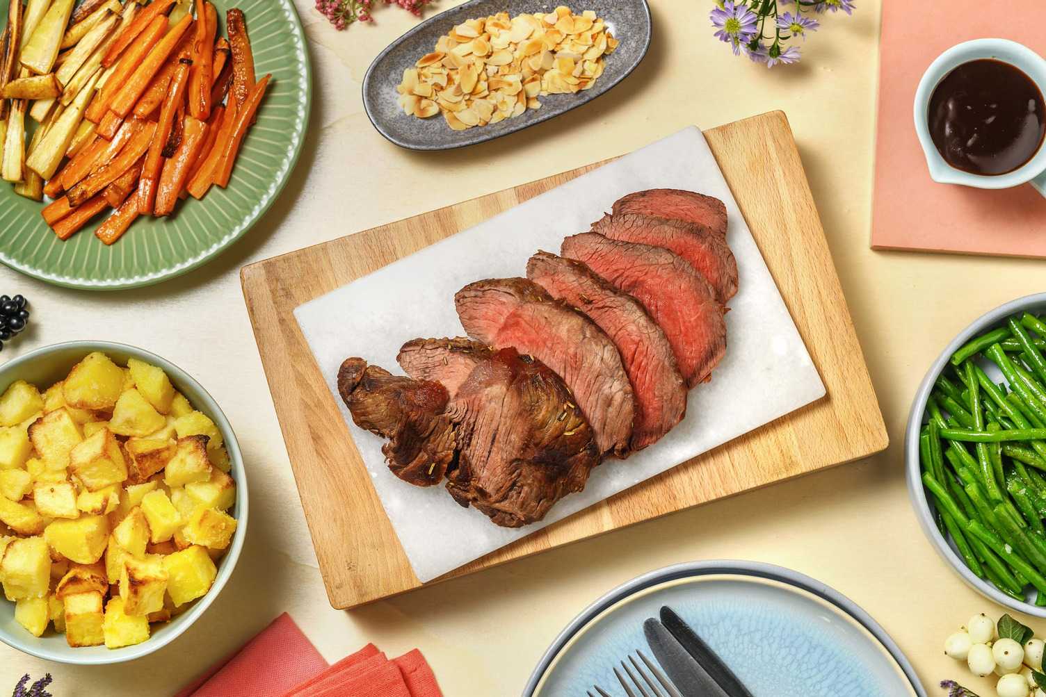 Rosemary Roast Beef and Red Wine Jus Recipe HelloFresh