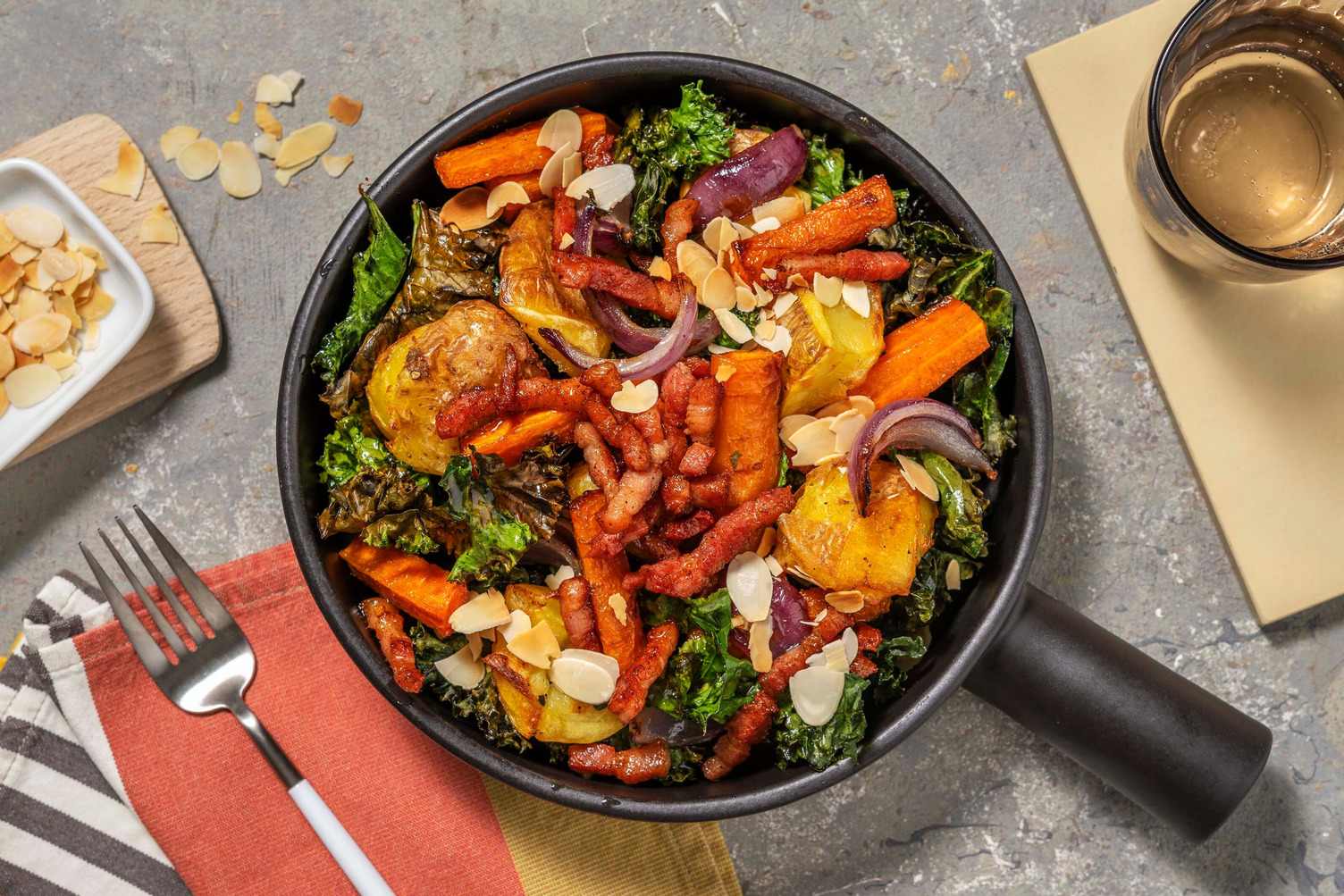Roast Potato, Bacon and Crispy Kale Salad Recipe HelloFresh