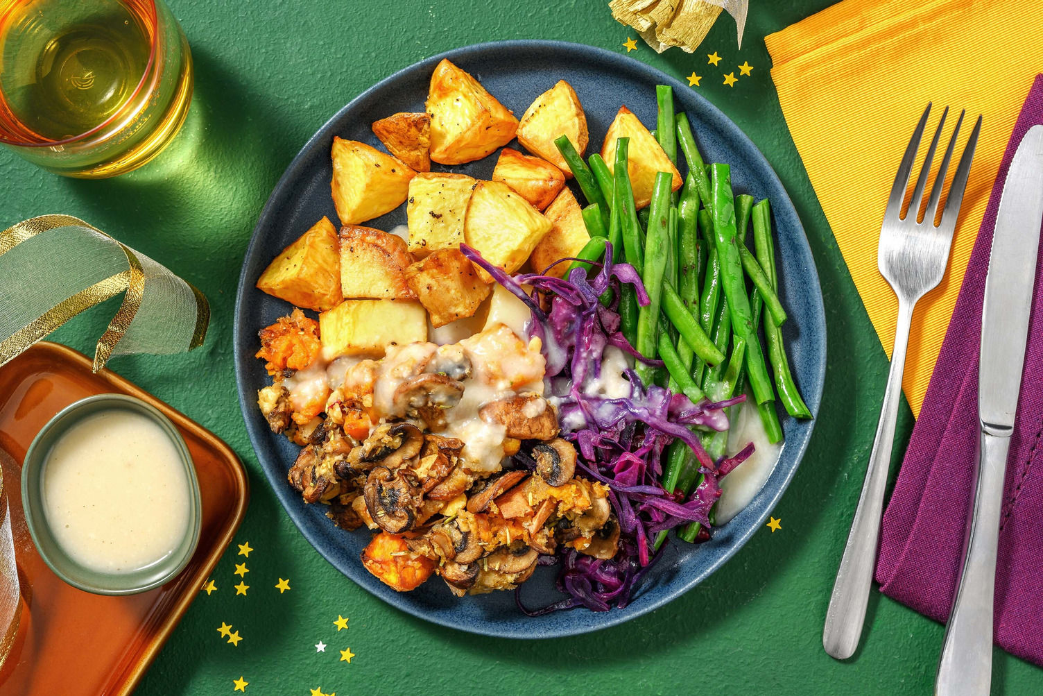 Ultimate Christmas Sweet Potato and Mushroom Nut Roast Recipe | HelloFresh