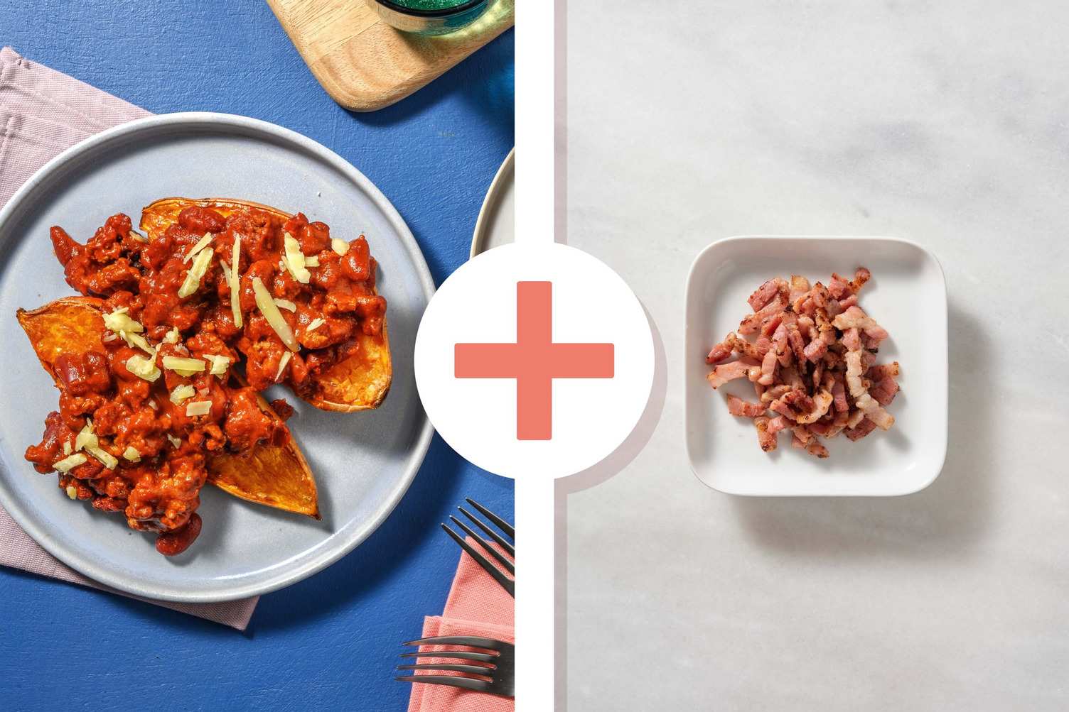 Beef Chilli Sweet Potato JackyP with Bacon Lardons Recipe HelloFresh