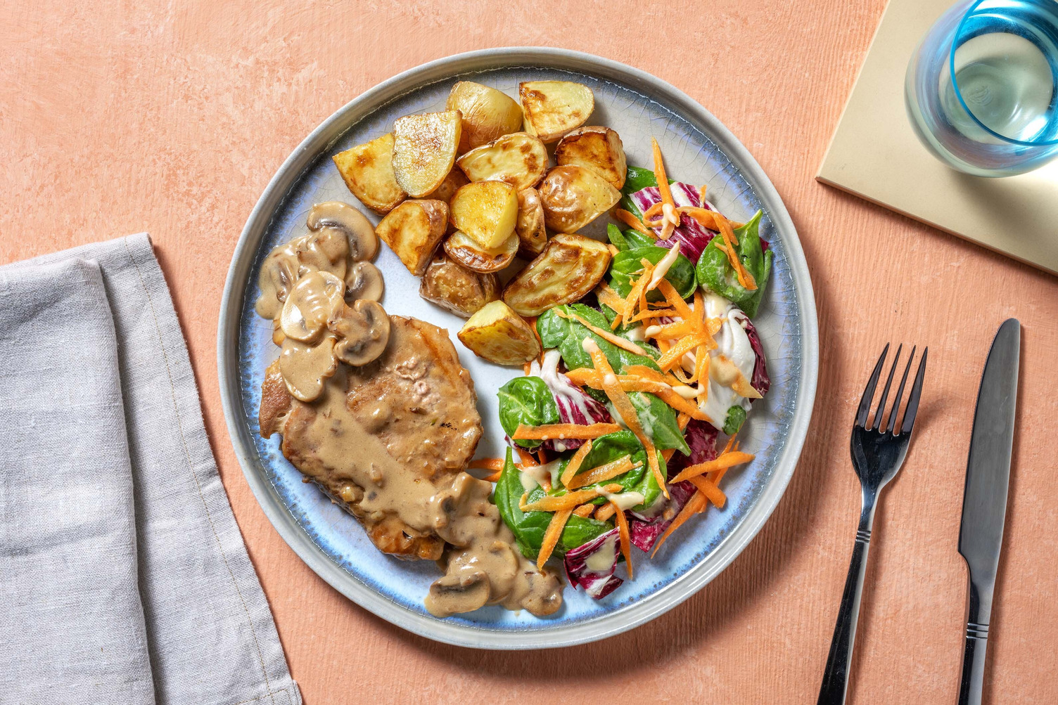 Échine De Porc & Champignons à La Crème Recette | HelloFresh