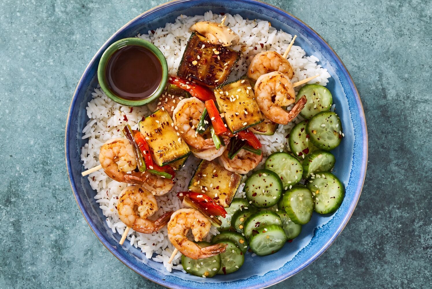 Yakitori-Style Shrimp & Veggie Skewers Recipe | HelloFresh