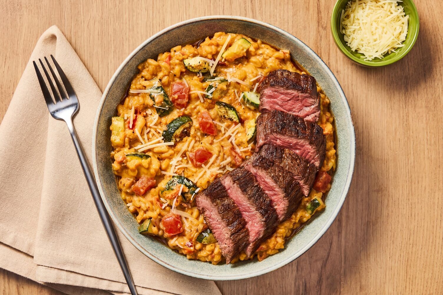 Sun-Dried Tomato Risotto with Steak Recipe | HelloFresh