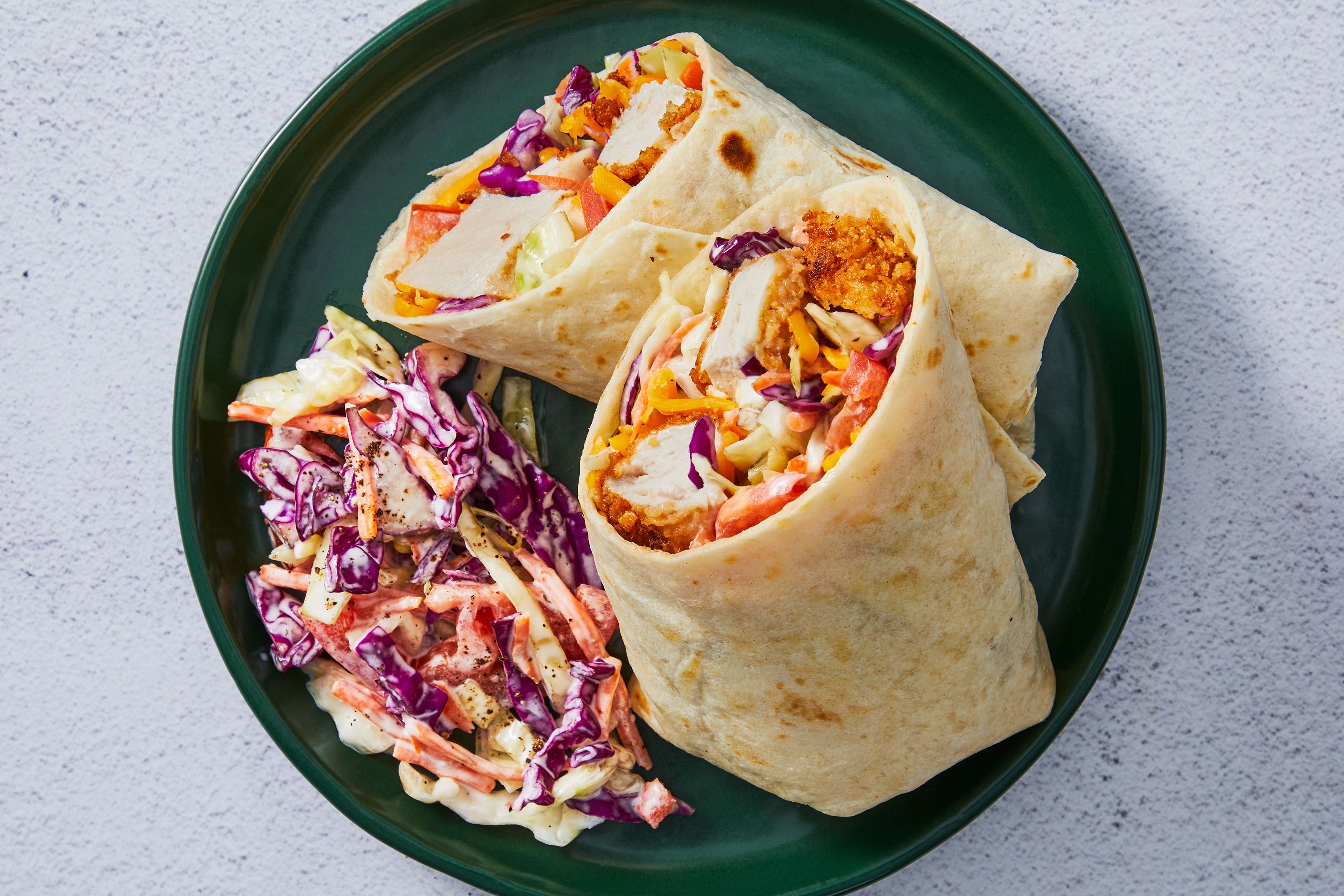 Crispy Chicken & Ranch Coleslaw Wraps Recipe | HelloFresh