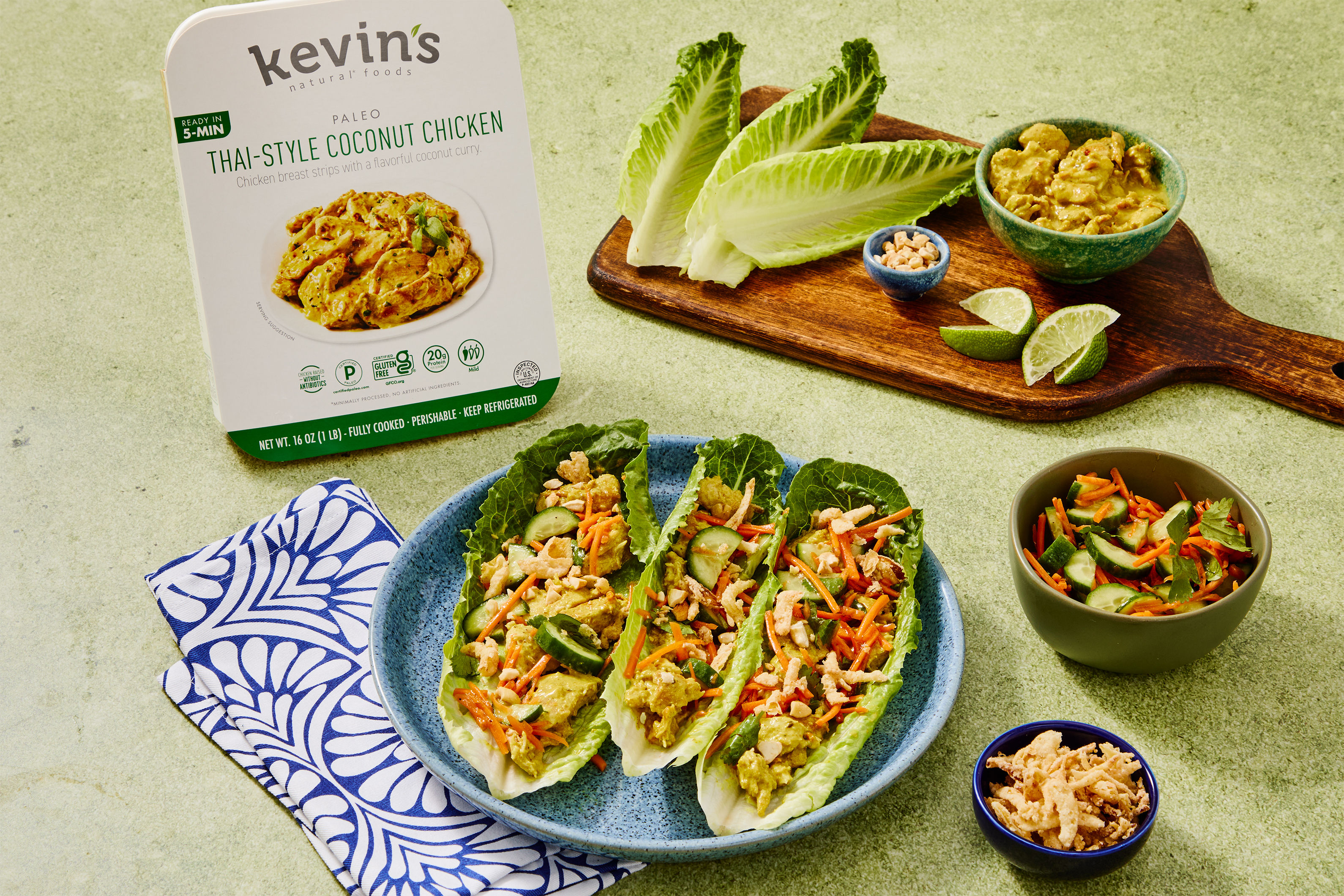 Low Lift Thai Coconut Chicken Lettuce Wraps
