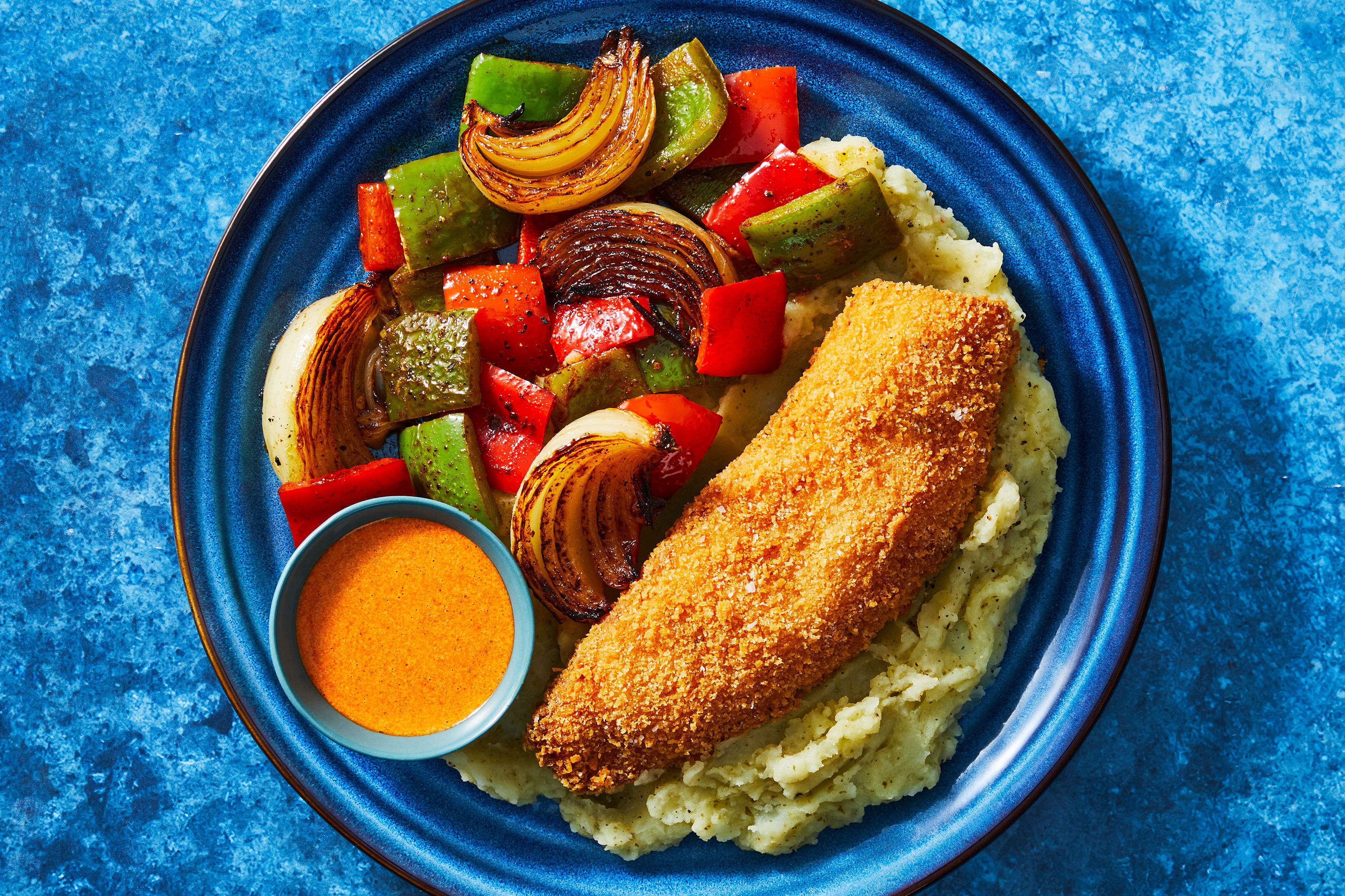 Crispy Panko Trout & Chimichurri Mashed Potatoes Recipe | HelloFresh