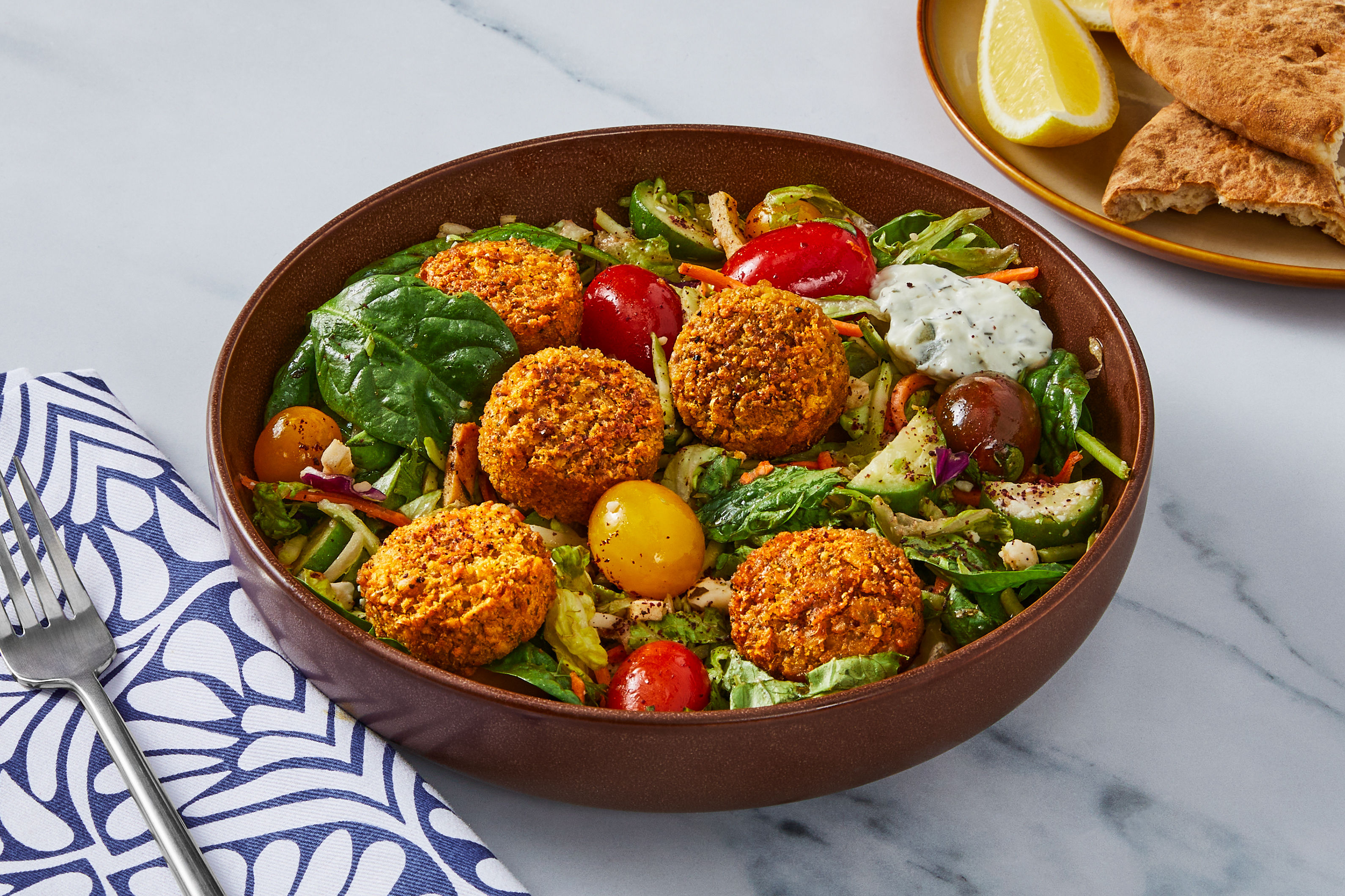 Low Lift Crispy Falafel Mediterranean Bowls