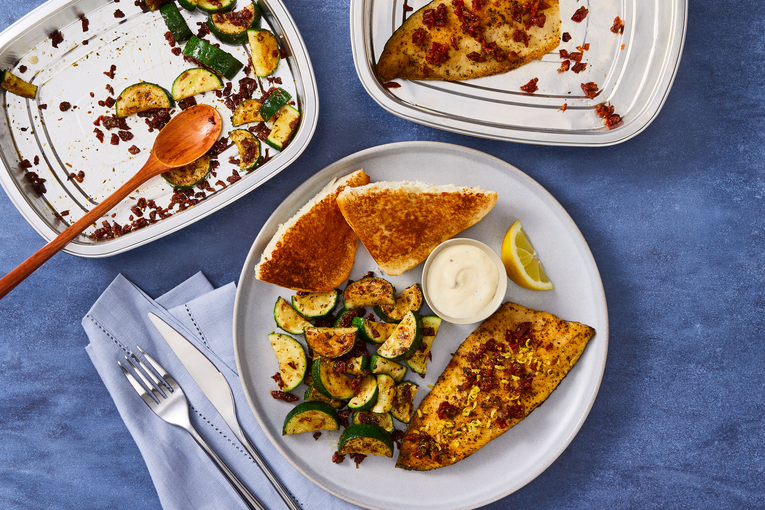 Prep & Bake Greek Lemon Salmon