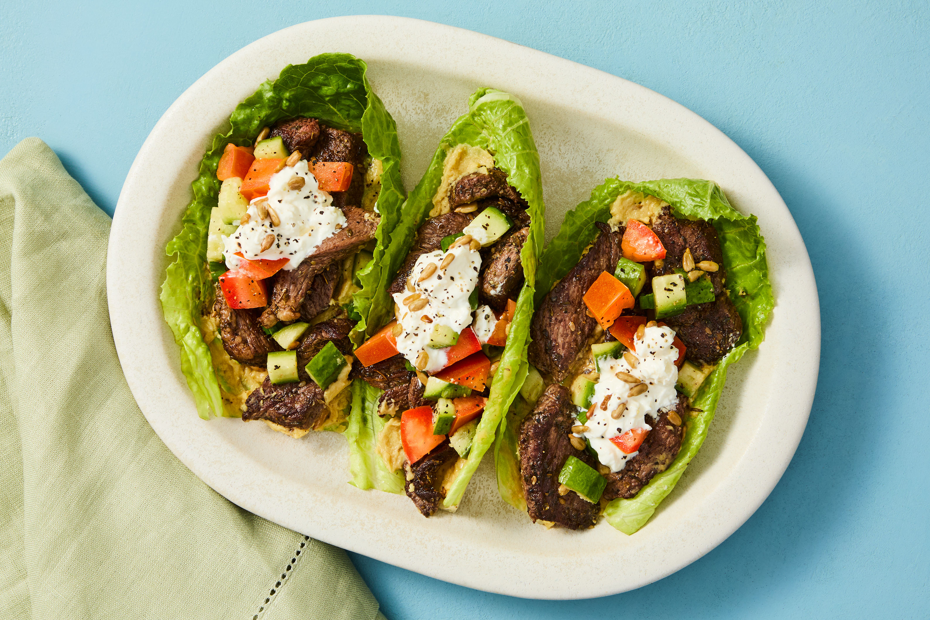 Za’atar Organic Chicken & Feta Lettuce Wraps