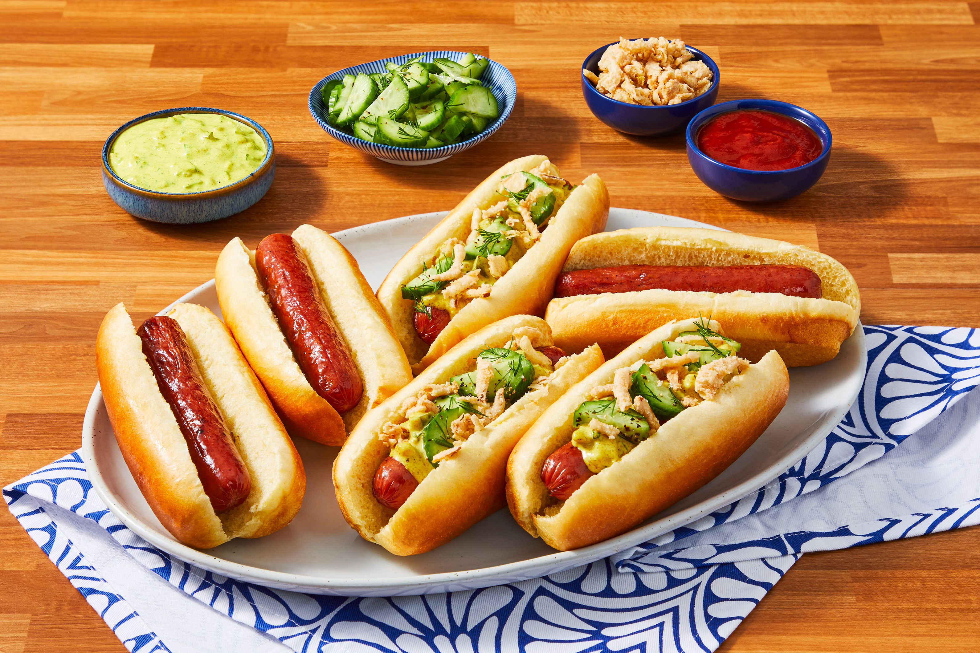 Danish-Style Hot Dogs with Curry Rémoulade Recipe | HelloFresh