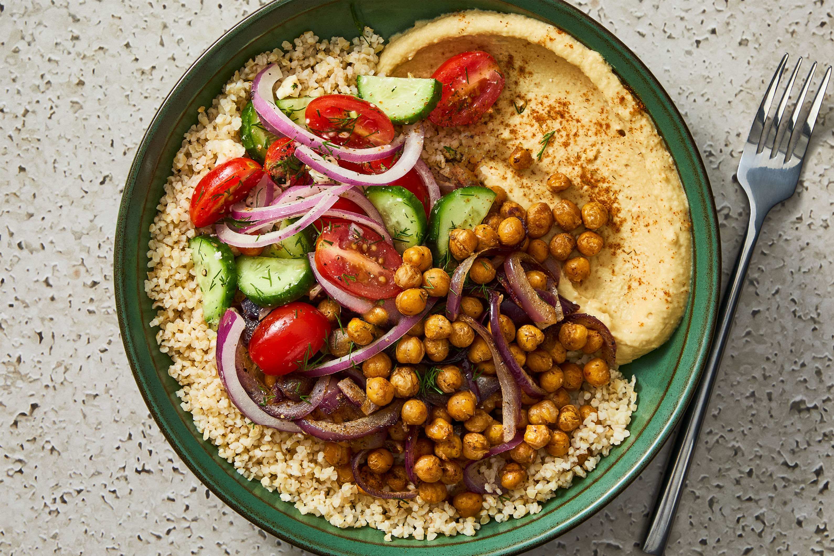 Chicken & Harissa Chickpea Bowls