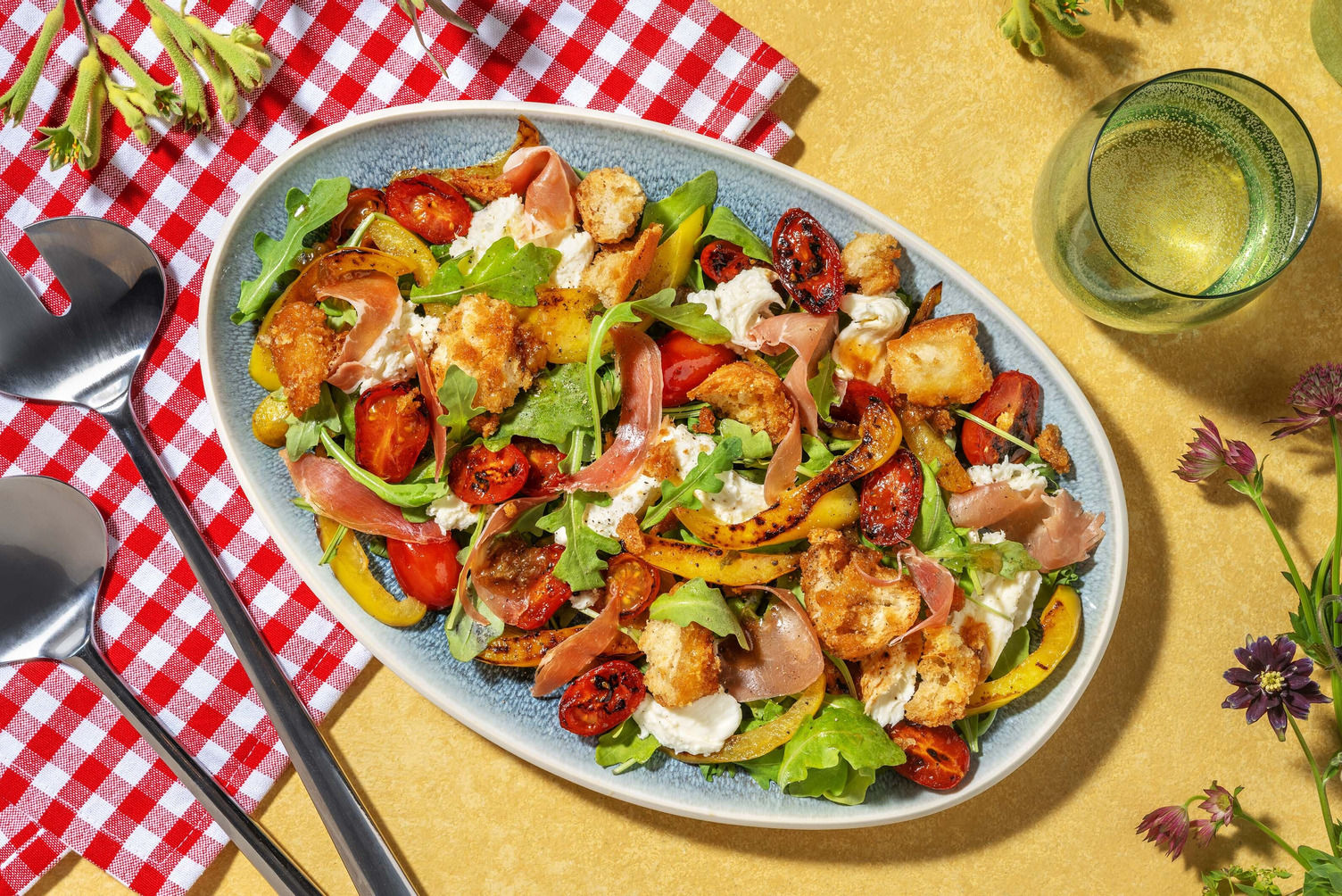 Serrano Ham, Fig Jam and Mozzarella Salad Recipe HelloFresh