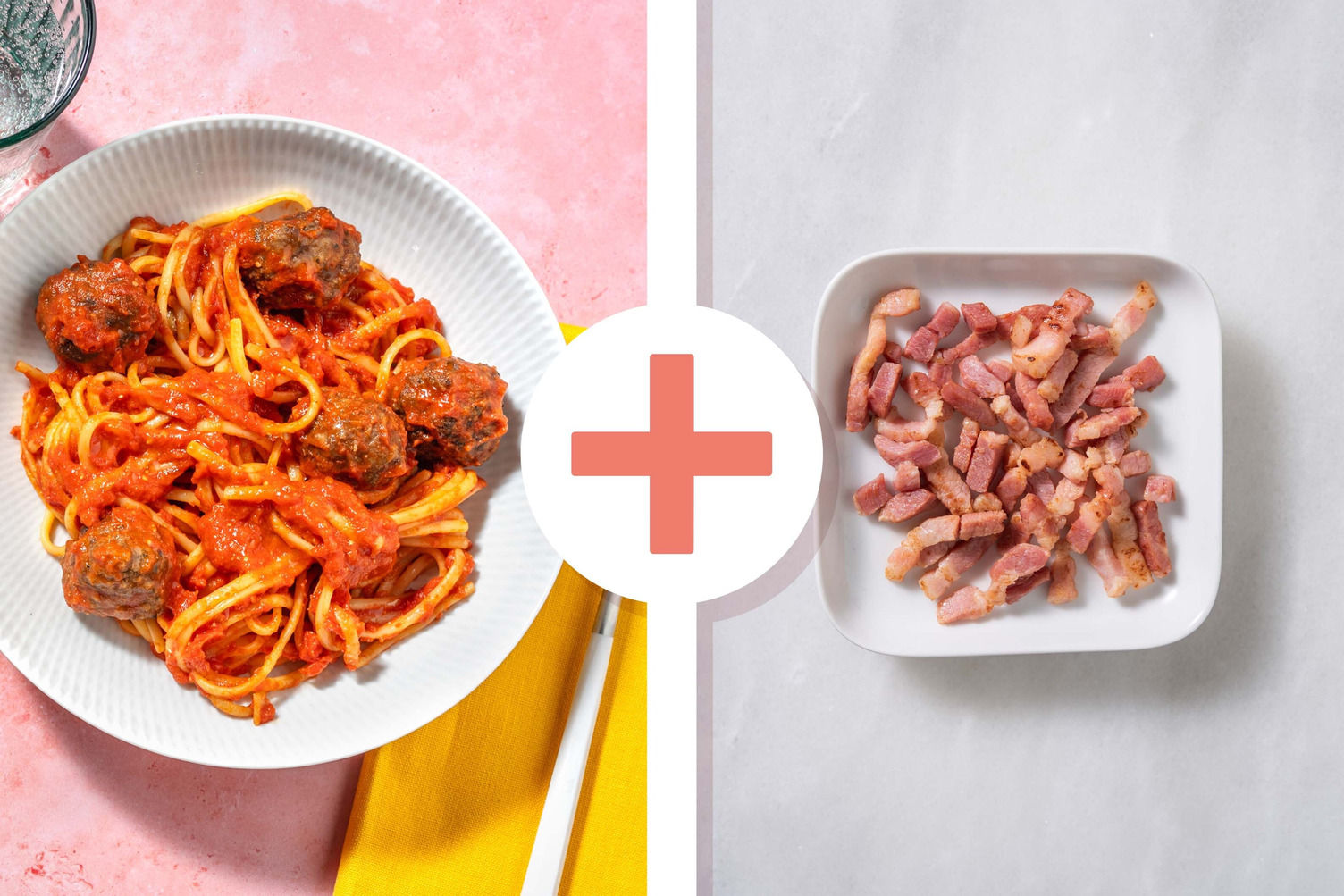 Bacon and Herby Meatballs Linguine Recipe HelloFresh