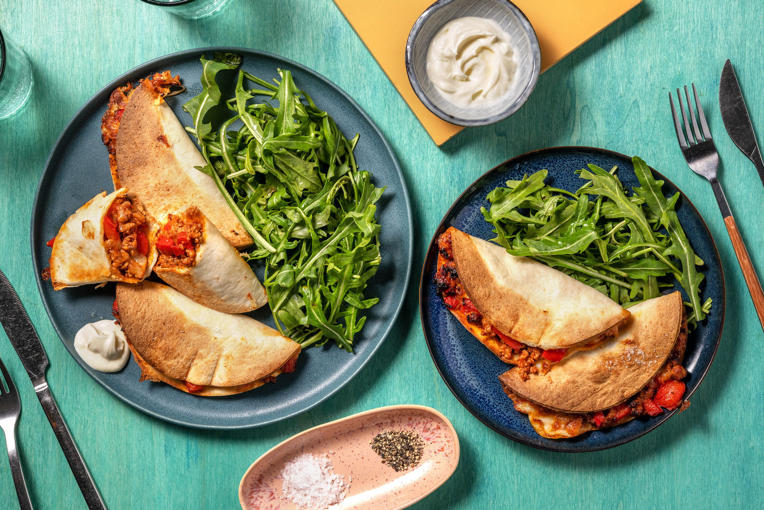Spiced BBQ Pork Quesadillas Recipe HelloFresh