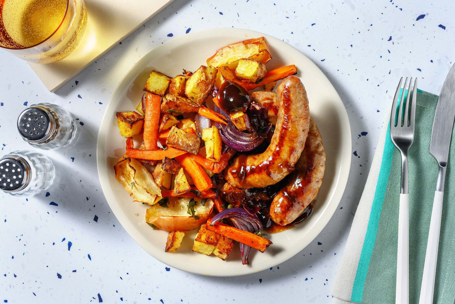 Honey and Mustard Sausage Traybake Recipe HelloFresh