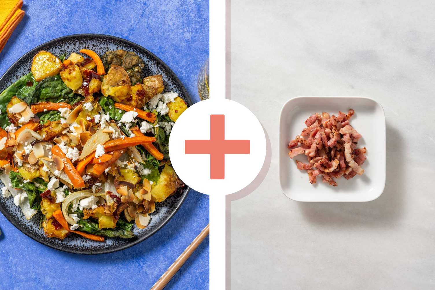 Goat's Cheese, Bacon, Roast Potato and Kale Salad Recipe HelloFresh