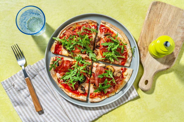 Cheesy Bacon Flatbread Recipe | HelloFresh