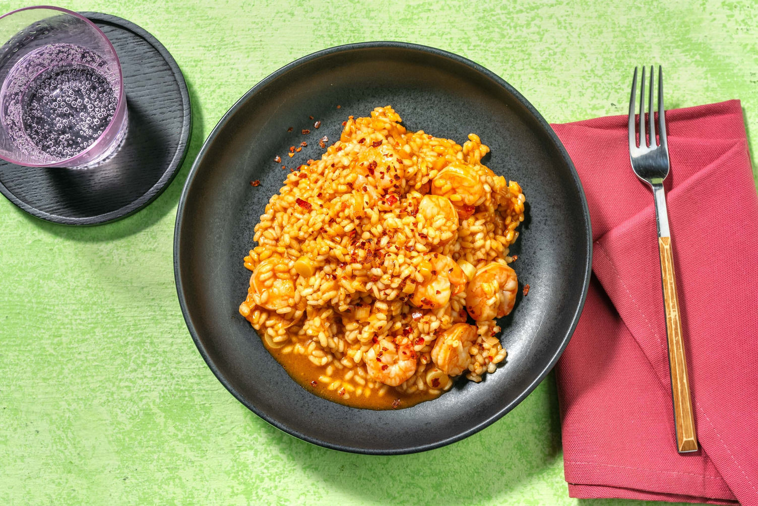 Double Prawn and Tomato Risotto Recipe | HelloFresh