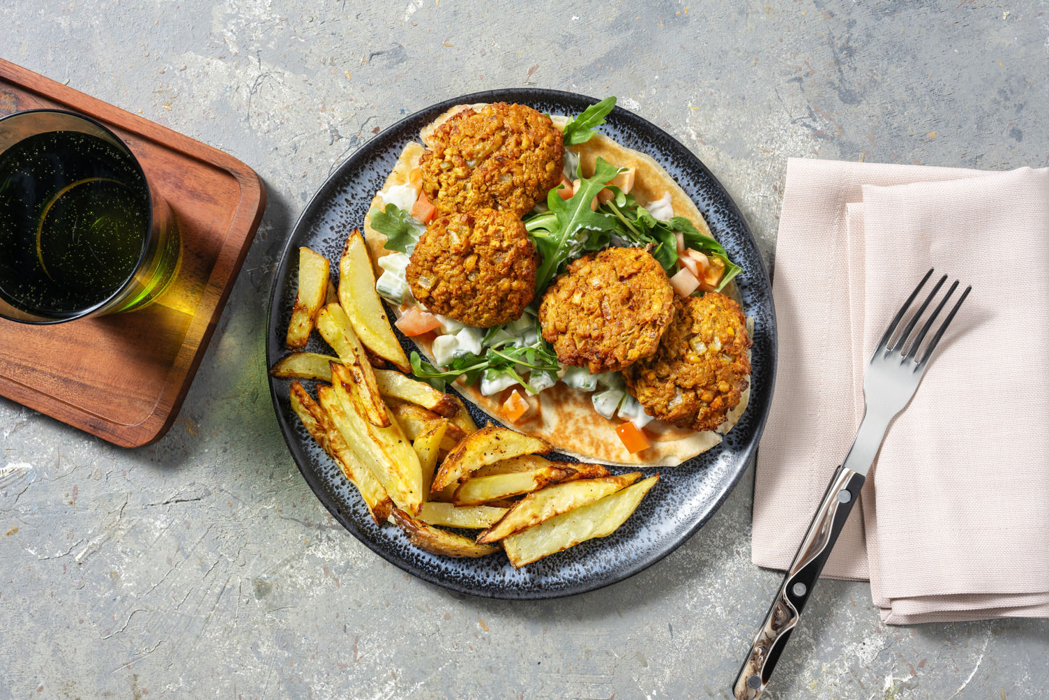 Homemade Falafel Flatbread Recipe HelloFresh