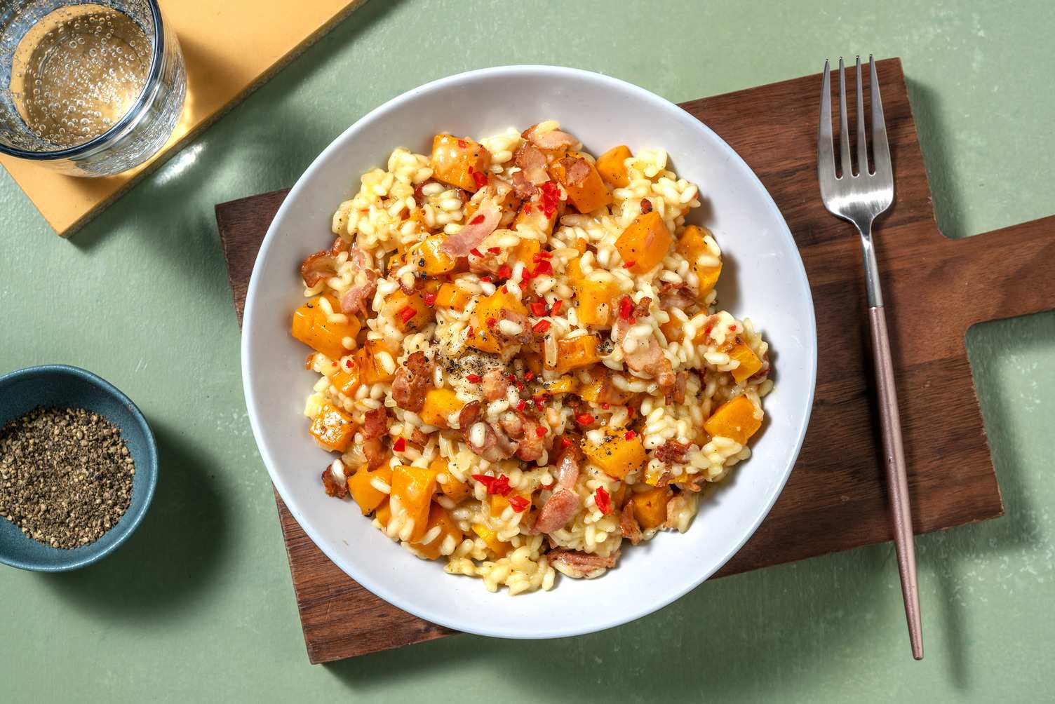 Bacon and Butternut Squash Risotto Recipe HelloFresh
