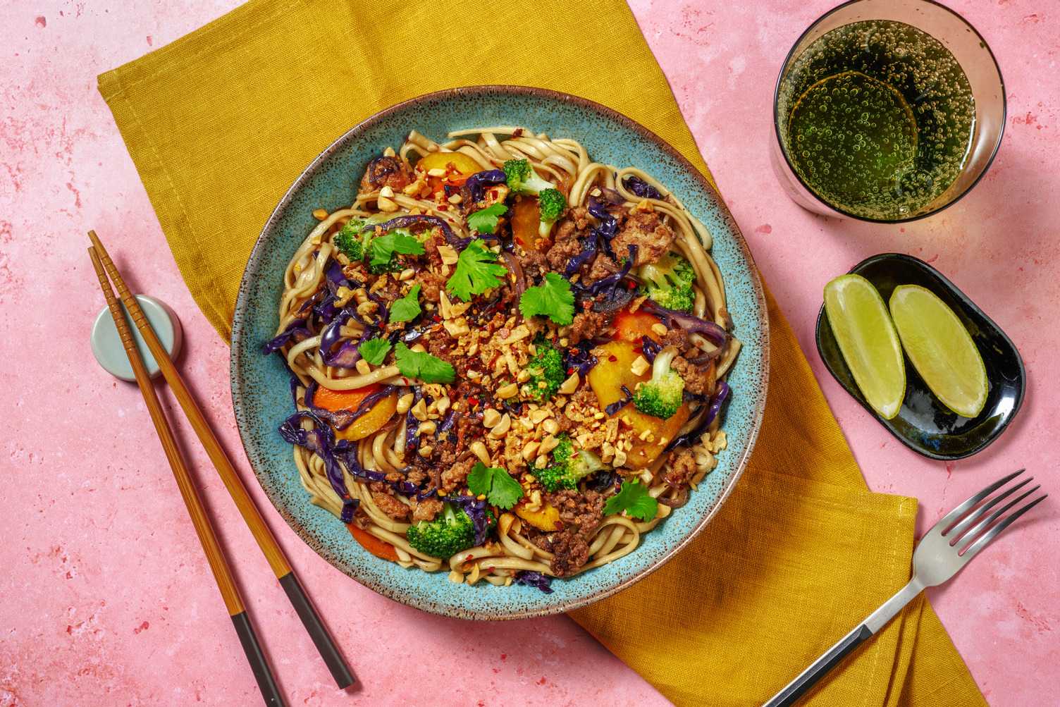 Quick mixed mince udon HelloFresh