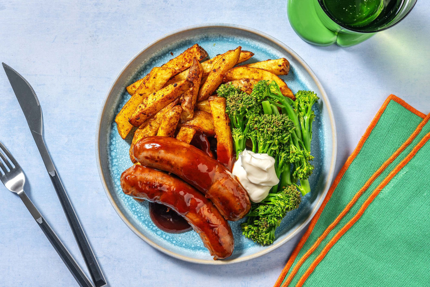 BBQ Glazed Honey Mustard Sausage Traybake Recipe HelloFresh