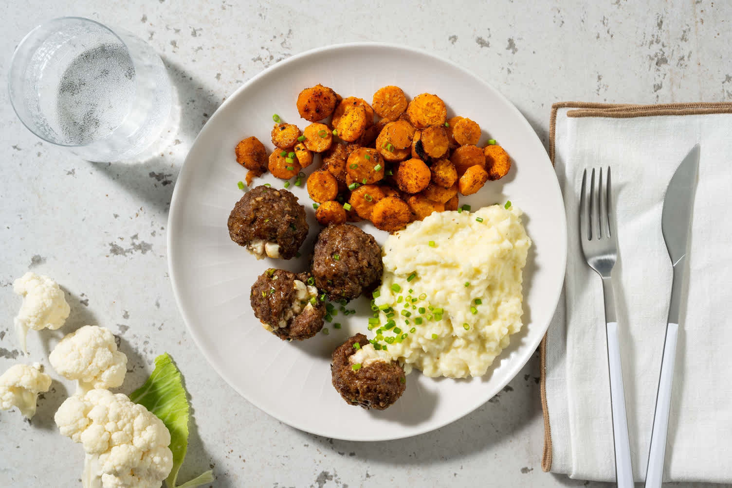 Carb Smart Cheese Stuffed Meatballs Recipe HelloFresh
