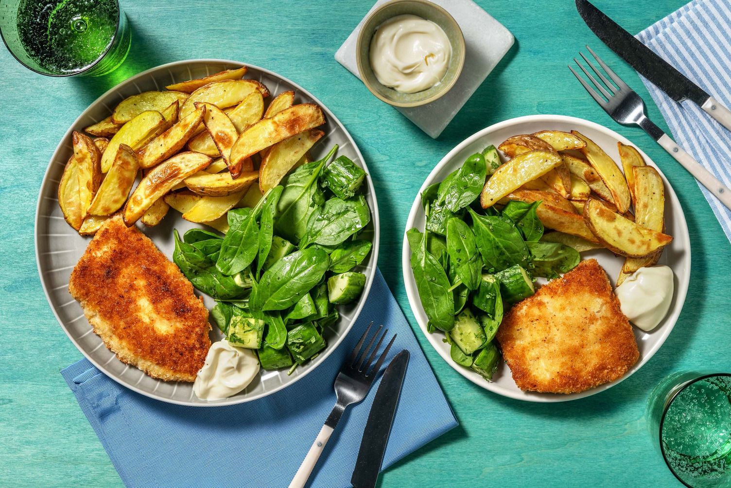 Curry spiced fish and chips Recept HelloFresh