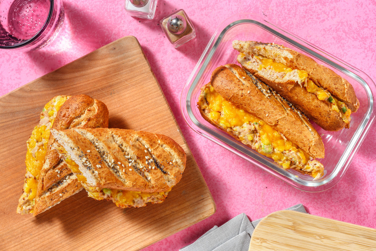 Red Leicester and Basil Tuna Melt Recipe HelloFresh