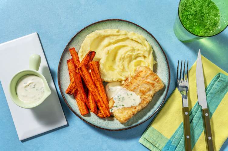 Haddock in Herby Yoghurt Sauce Recipe HelloFresh