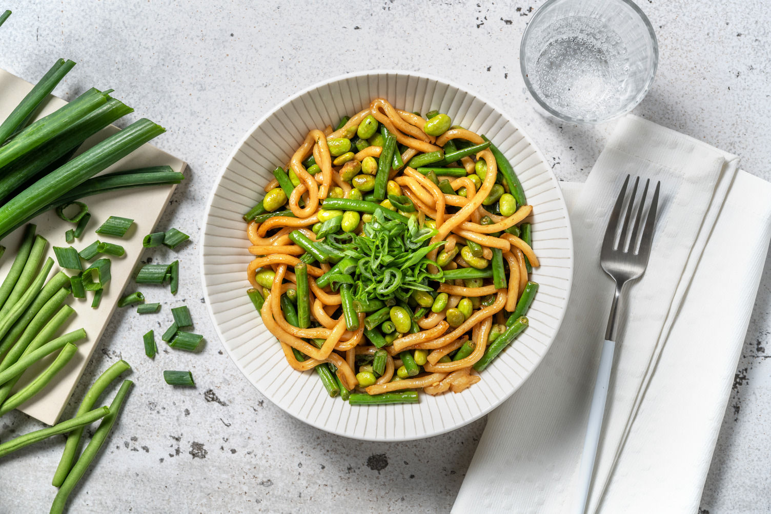 Udon noodles ai fagiolini ed edamame HelloFresh
